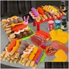 Kitchens Play Food Kids Barbecue Set Kitchen Pretend Cooking Toys Girl Early Education Outdoor Bbq Parents-Child Interactive Drop Ot3Ua