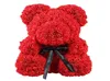 2019 Gota 40 cm Espuma de jabón Rosa Oso de peluche Flor artificial en caja de regalo para novia Mujer San Valentín Día de la madre Regalos 8013390