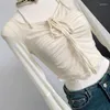 T-shirt da donna Moda donna Bubble Sweet Skinny Bottoming Shirt Camicette da ragazza sexy femminili Eleganti set da due pezzi Top a maniche lunghe