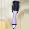Hårrätare 4-i-1 stylingverktyg Hårtorkborste Blås hårtork och Styler Volumizer Air Brush Hair Starten för alla hårtyper 231211