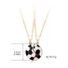 Pendant Necklaces Sports Football Necklace 2pcs Chain Boy's Gift For Men Women