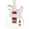 Red Kill Switch Arcade John 5 Ghosts White Electric Guitar Dual Red Body Binding Red Red Pickups Mirror Pickguard