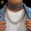 Prix en gros Silver Jewelry Factory Panyu hiphop glacé D Color Vvs Lab Diamond Cuban Link Chain Moisanite 14k Gold plaqué