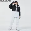 その他のスポーツ用品Oulylan Menski Suit 30暖かい冬のスノースーツスノーボード衣料防水スキージャケットストラップパンツセット231211