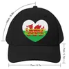 Boll caps llanfairpwllgwyngylllgogerychwyrndrobwllllantysilioogogoch wales walish flagga hjärta - llanfairpwllgwyngyllgogerychwyr baseball cap cap cap cap cap