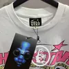 High Street Summer girocollo Hellstar T-shirt da uomo ultrafine top stampato con maniche corte in cotone vintage 231211