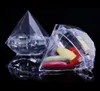 Wedding Party Home Clear Diamond Shape Transparent Plastic Favor Wedding Decoration Candy Box Clear Plastic Container25469805334