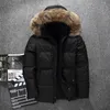 Vestes pour hommes Veste d'hiver Hommes Blanc Canard Down Épais Chaud Neige Parkas Pardessus Coupe-Vent Col De Fourrure À Capuchon Marque Manteau 231211