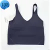 2023Yoga tenue lu-20 U Type dos aligner débardeurs vêtements de sport femmes décontracté course nu serré sport soutien-gorge Fitness beaux sous-vêtements gilet chemise