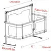 Sponde del letto Recinzione di sicurezza per bambini In Kid Slee Protector Guardrail Anti-Caduta Sicurezza Rail Protezione laterale Neonati Presepe Drop Delivery Tappetino per bambini Dhmh4