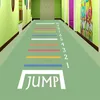 Adesivos de parede Jogo Piso Distância Salto Crianças Crianças Hopscotch Indoor Playroom Decalques Baby Room Home Decor 231211