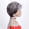 Cosplay Wigs Short Wigs Synthetic Hair American Fashion Fluffy Mixed Color Wig Personalized Bangs Rose Mesh Daily Use PartyWomen's Head Cover 231211