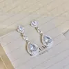 Boucles d'oreilles de luxe de styliste pour femmes, bijoux de fiançailles, cadeau de canal de mariage Senior, boucles d'oreilles en or, nouvelle mode