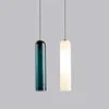 Lampes suspendues Lampe pendante moderne LED Verre Nordic Luminaires suspendus Suspension Creative Living Chevet Chambre Intérieur Cha308l