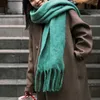 Scarves High Quality 2 Color Women's Runway Mohair Scarfs Fashion Versatile Soft Scarf Leisure Outdoor Warm Shawl Autumn Winter 2023