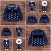 Ensembles de vêtements Baby Boy First Birthday Tenfit Fashion Fashion Denim Veste Ajouter des t-shirts Jeans 3pcs Girls Clothes Kids Bebes Jogging Suits Tra Oteph