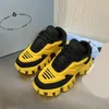 19FW Cloudbust Thunde Sports oafers Black cat White red Silver blue pine yellow Lucky green Low Top Lace UP Shoe Camouflage Capsule Series Matching Platform Shoe