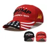 Fashion Classic Donald Trump 2024 Czapki baseballowe 3D Haft Regulowany pasek Summer Męs Mens Womens Hats Doross Sun Visor Red BL6584352