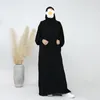 Ropa étnica Abayas para mujeres Islámico Dubai Turquía Musulmán Vestido con capucha con Hijab integrado Casual Jilbab Ramadan Eid Robe de oración