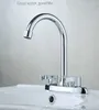 Bathroom Sink Faucets Copper Wash Basin Faucet And Cold Double Hole Toilet