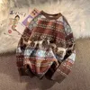 Men's Sweaters Ugly Christmas Sweater Deer Knitted Oversized Pullovers Soft Warm Quality Harajuku Festival O-Neck Vintage Casual Mens Clothing 231211