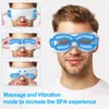 Eye Massager Electric Smart Eye Masager Music Składane wibracje Ogrzewanie masażer zmęczone oczy Całe kółka Usuń masaż do pielęgnacji oczu 231211