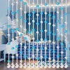 Curtain Shower 40 Inches Wide Crystal Glass Bead Luxury Living Room Bedroom Curtains 84 Inch Length 2 Panels Set