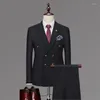 Męskie garnitury na zamówienie pana młodego sukienki ślubne Blezer Pants Business High-end Classic Spodni SA07-42599