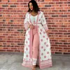 Frauen Zweiteilige Hosen Tilapia Dashiki Big Dot Print Frauen Mode 3 Stück Anzug Freizeit Lose Outfit 2023