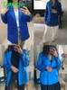 Damskie garnitury Blazery Tmoda Kobiety podwójnie piersi luźne biuro marynarki lady luźna klasyczna płaszcz podstawowy marynarka marynarka elektroniczna strój znamionowy 231211