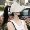 Visors Summer Empty Top Wide Hat Women Anti UV Sunscreen Bucket Female Sun Protection Casual Beach Cap Fisherman Outdoor