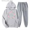 Trainingspakken voor heren Bloem Juses Print Hoodies Sweatshirts Warme heren streetwear Effen trui Tops Hoodies Heren Nieuwe herfst winter heren sweatshirt Q231211