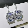 Stud Hoyon Fashion Luxury S925 Sterling Silver Color Natural Diamond Earrings Women's Jewelry Gift Bizutera Pearl Earrings Gift Box YQ231211