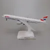 Modelo de aeronave 19cm liga metálica AIR British Airways Boeing 777 B777 Airlines Modelo de avião Airways Modelo de avião W Rodas Trem de pouso Aeronave 231208