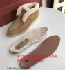 Loropinas Shoes Casual Shoes Summer Charms Walk Loafers Pure Original Loropinas Snow Boots Womens Winter New Plush Leather Cotton Shoes Lp Short Tube Fur HBET