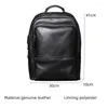 Backpack Genuine Leather Men School Bags For Teenager Boys Large Travel Backpacks Laptop Mochila Notebook
