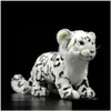 Animali di peluche ripieni Simation realistica in piedi Ghepardo giocattolo carino morbido giallo India Acinonyx Jubatus bambola regalo di compleanno per bambini M Otjh4