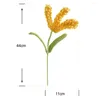 Dekorativa blommor stickade korn realistisk konstgjord växt icke-flyktad kreativt garnblommor arrangemang falska