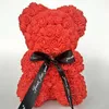 Fiori decorativi Ghirlande rose artificiali orso fiore 25 cm di altezza regalo di San Valentino rosa orsacchiotti 14 colori Vacanza matrimonio fiorivaiduryd