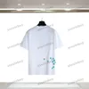 Xinxinbuy Homens designer Tee camiseta Colorido carta impressão de manga curta de algodão mulheres Preto branco azul cinza S-XL