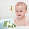 Bath Toys Baby For Children New Swimming Bathing Toy Cartoon Animal Bad Badrum Klassisk söt grodor Clockwork 0 12 månader 1111 Drop Delive Dhmot