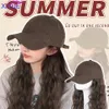 Perruques de Cosplay XIYUE chapeau perruque tout-en-un femmes mode laine frisée perruque chapeau femmes couverture complète de la tête 231211