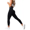 Damen-Leggings Nvgtn Sport Nahtlose Leggings Spandex-Strumpfhose Frau Fitness Elastisch Atmungsaktiv Hüftheben Freizeitsport Laufleggings 231211