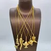 Pendant Necklaces Gold Plated Chain And Pendants For Man Women African Dubai Copper Jewelry Accessories S Size Elephant Cross Vintage Party