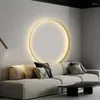 ウォールランプLEDリングデザイナーリビングルームのためのモダンなミニマリストの月の光