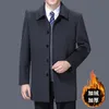 Mélanges de laine pour hommes marque vestes cachemire hommes mi-long hiver polaire épaissi manteau de laine pardessus pour homme S-4xl 231211