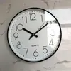 ساعات الحائط ، استبدال الساعة المحمولة على الحائط ، نمط بسيط 12 بوصة الإنذارات الدقيقة