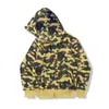 Shark Sweat à capuche Designer Sweat à capuche Mens Zip-Up Sweat à capuche Femme Veste de camouflage à manches longues Veste à capuche Mode Sweat Pull Hommes Femmes Sweats à capuche