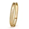 Tennis mode highquality Bangle Klavertje Vier 3 kleuren Armbanden Armband Goud voor Vrouwen Meisjes Valentijnsdag Sieraden mannen o251p