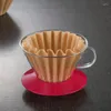 Gobelets flétris ventes de café filtre goutte à goutte type infusé à la main papier gâteau bol tasse 50 pièce